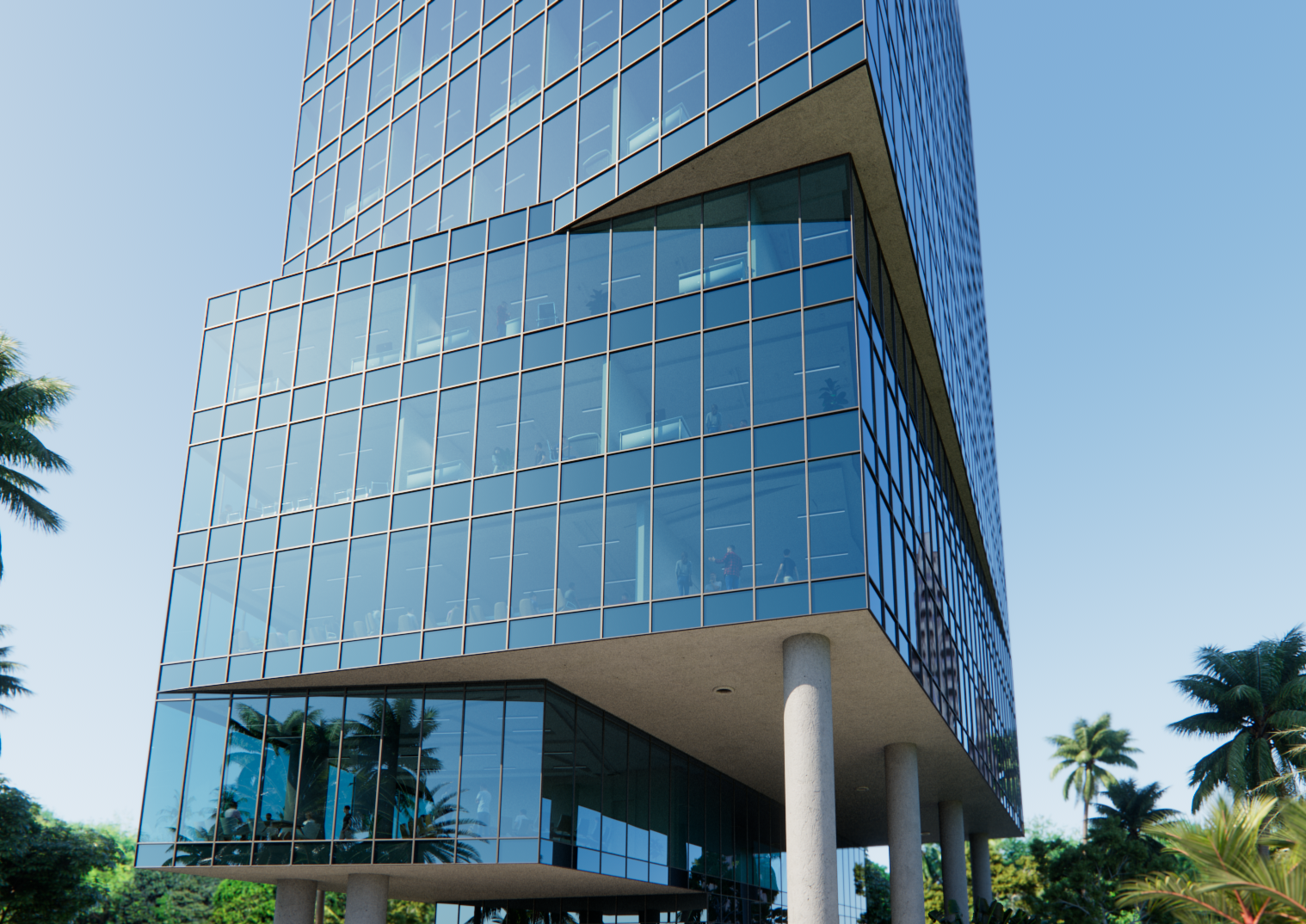Right glass view