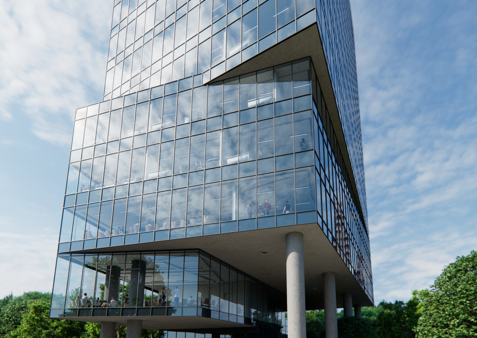 Right glass view