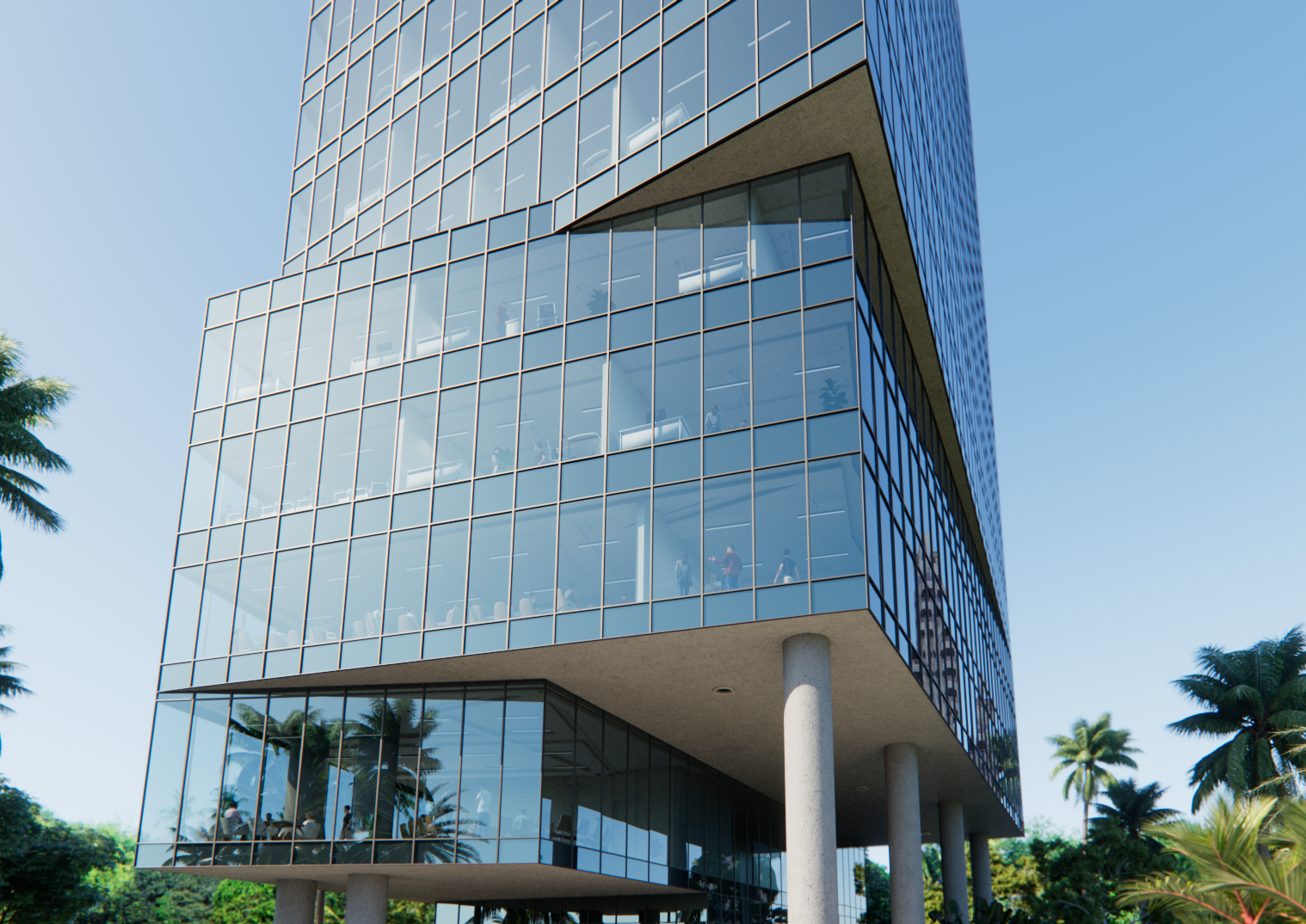 Right glass view