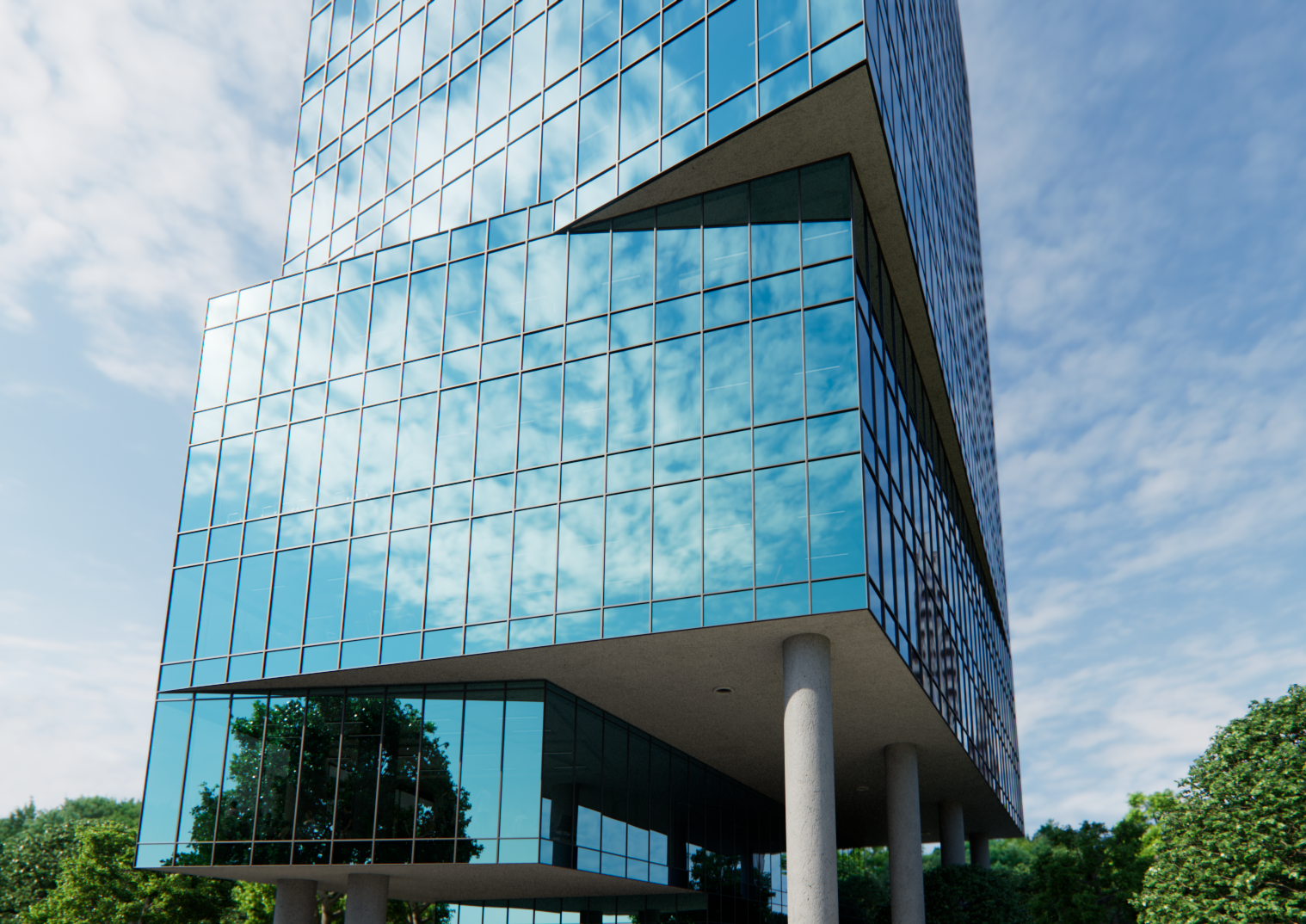 Right glass view