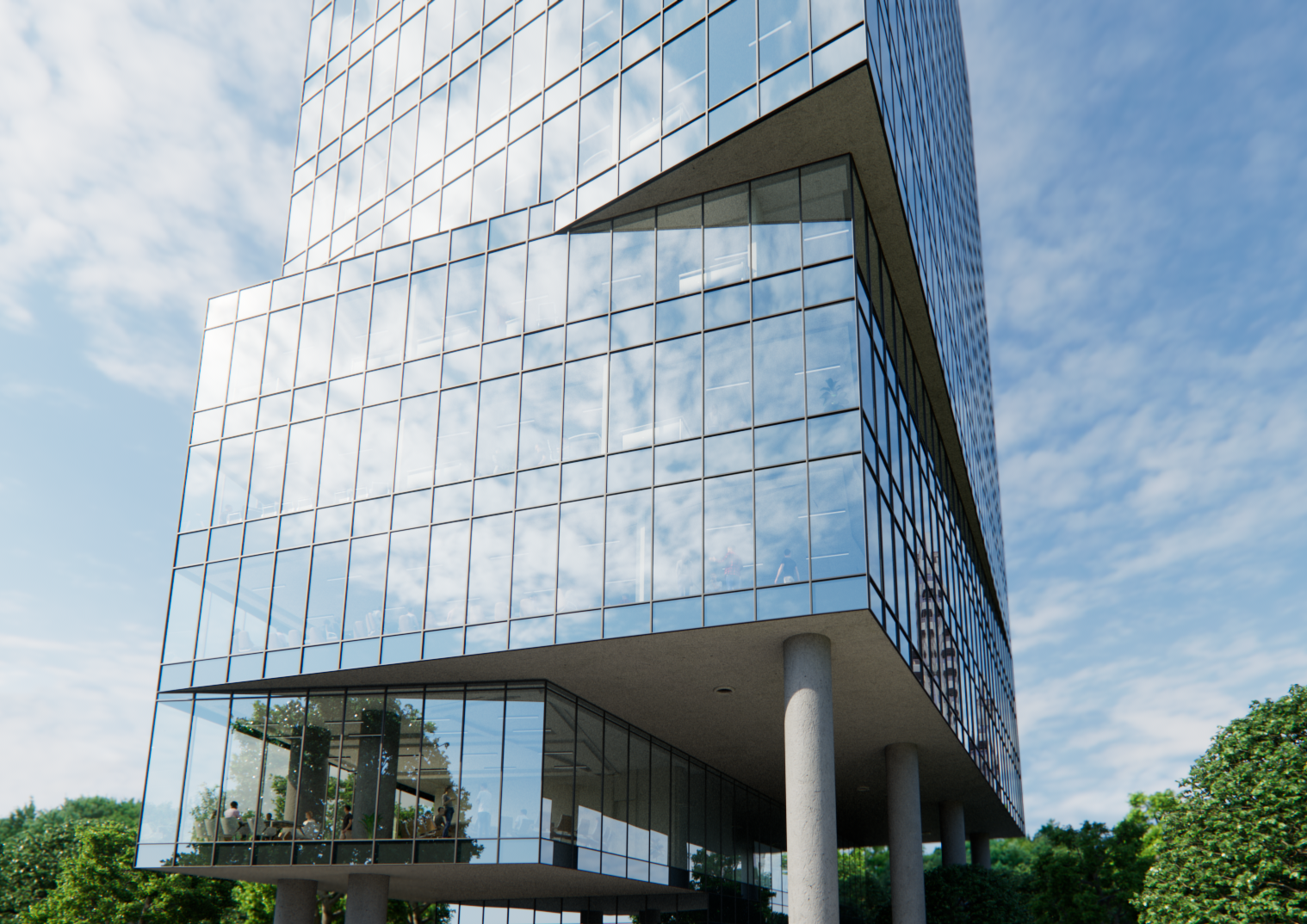 Right glass view