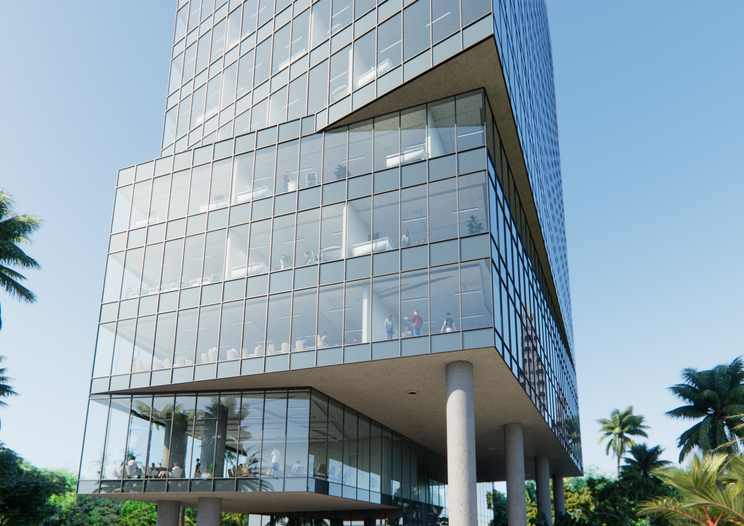 Right glass view