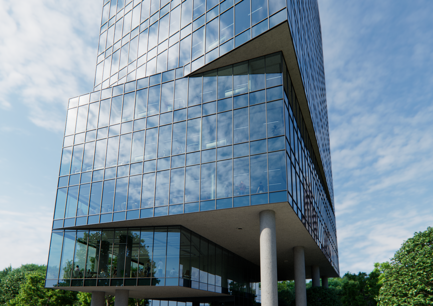 Right glass view
