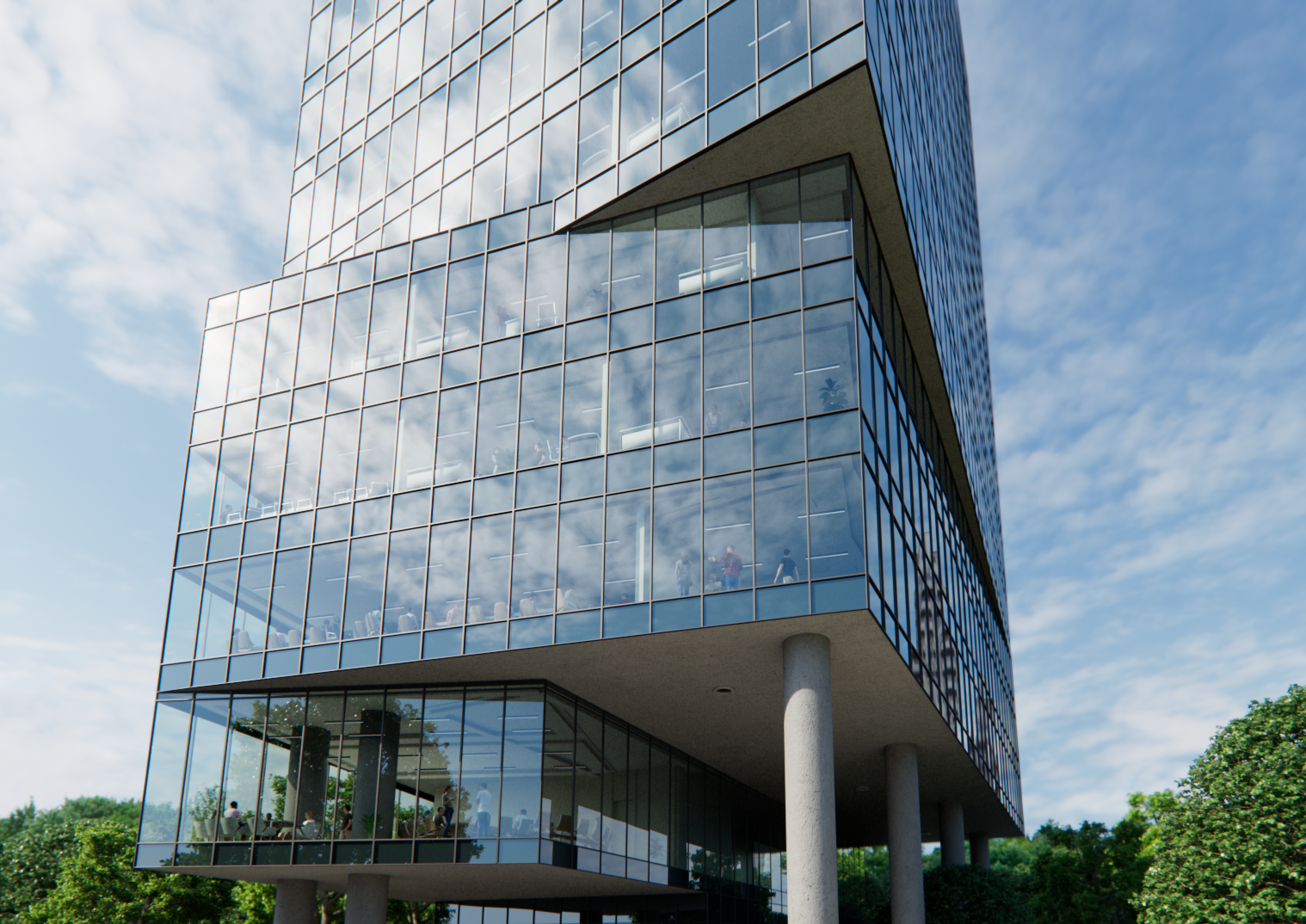 Right glass view