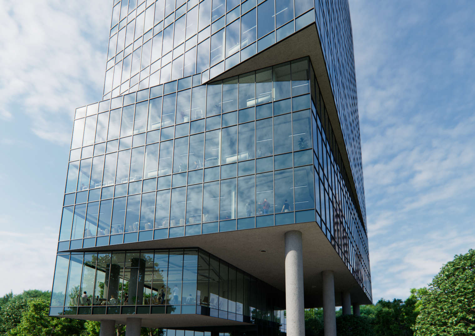 Right glass view